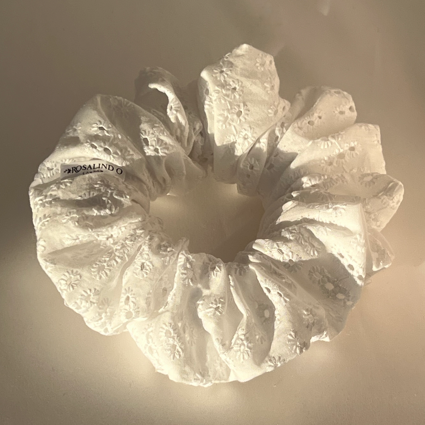 Broderie Anglaise Scrunchie