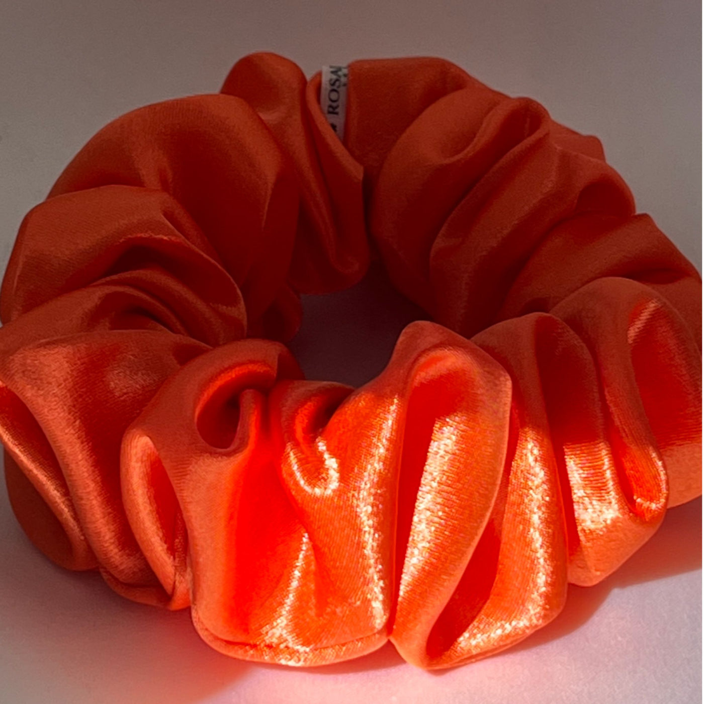 Flame satin scrunchie