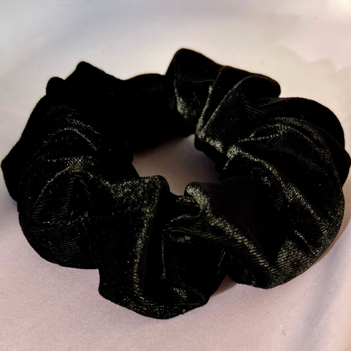 Velvet Black scrunchie