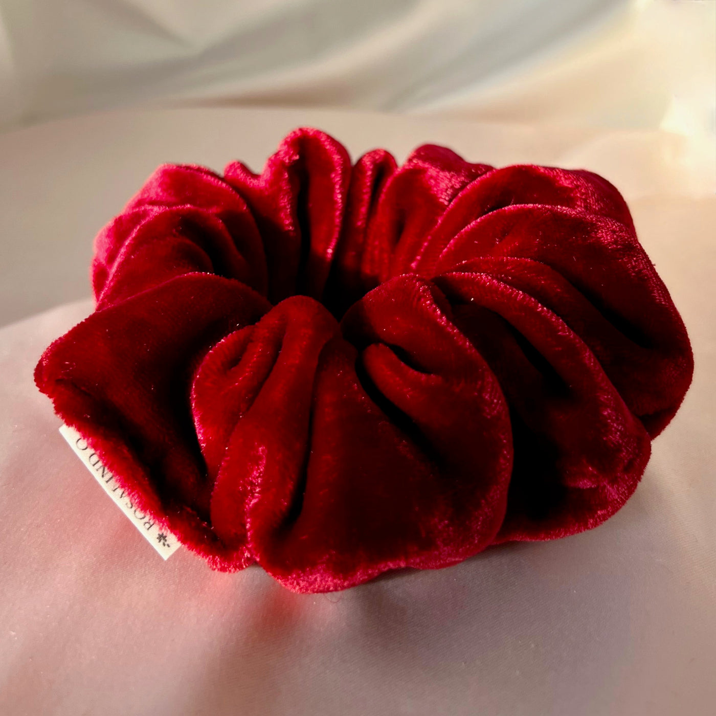 Ruby Velvet Scrunchie