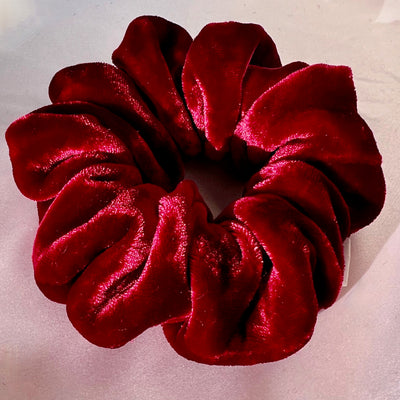 Ruby Velvet Scrunchie