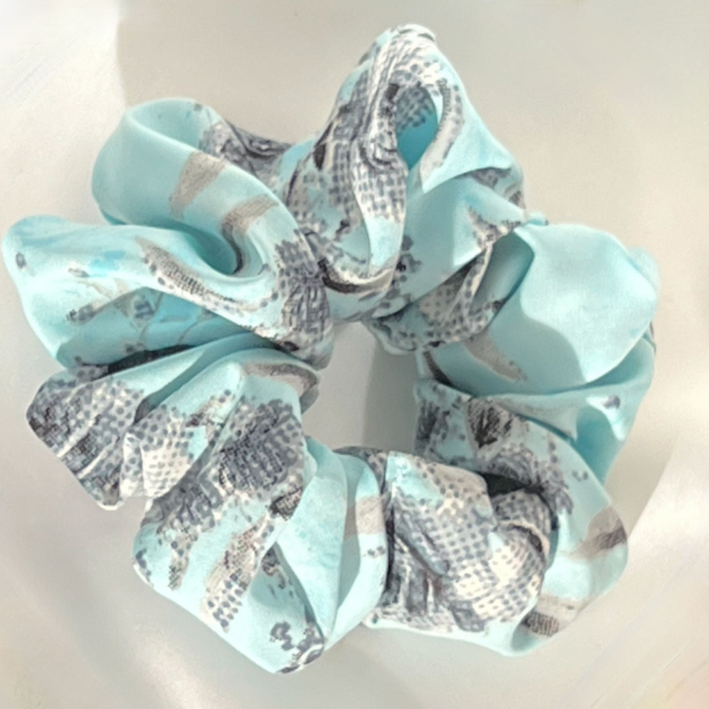 Capri blue scrunchie