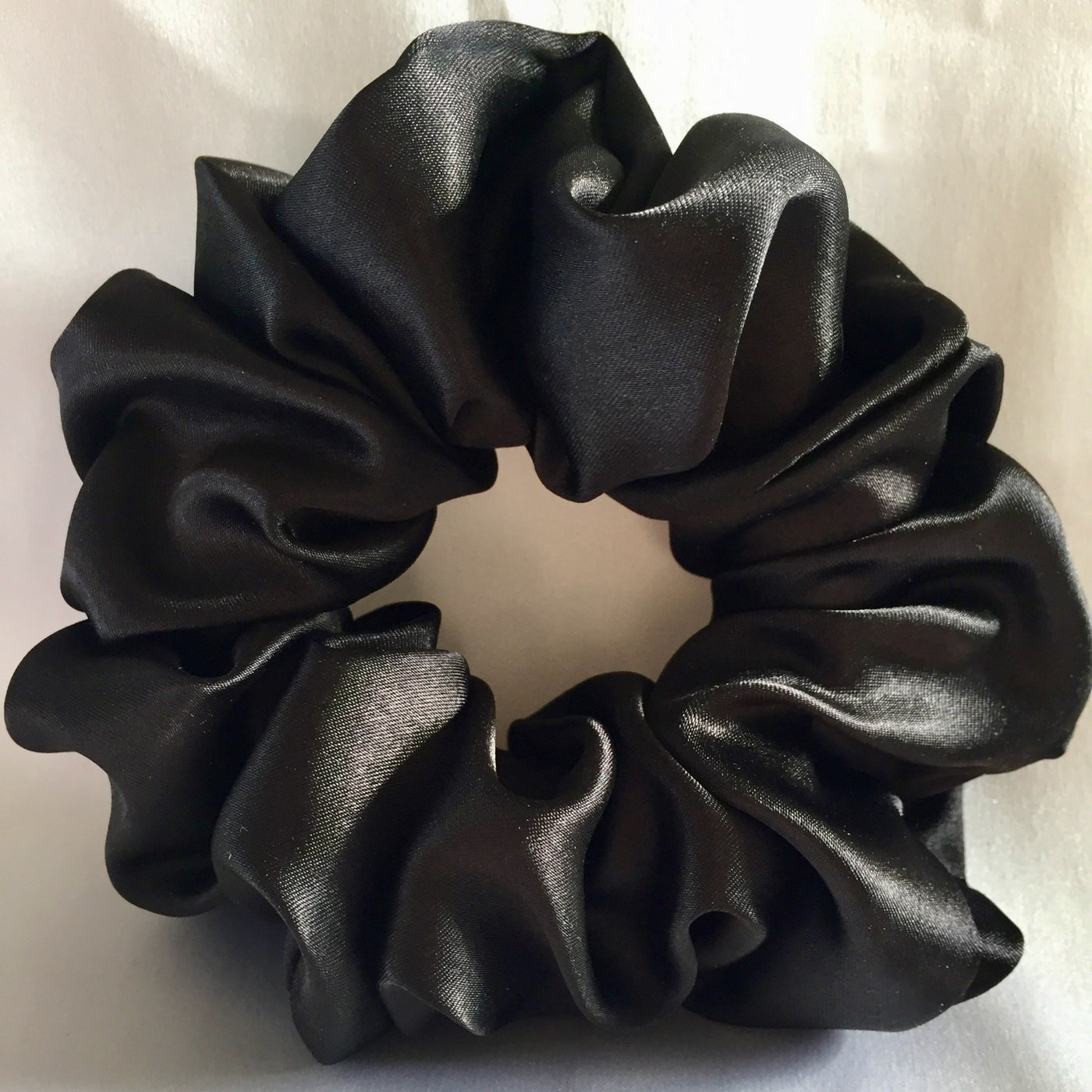 Satin Black scrunchie