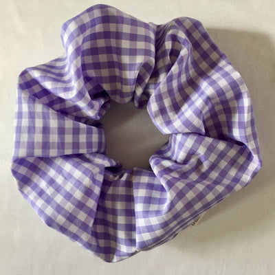 Cotton Gingham Scrunchies