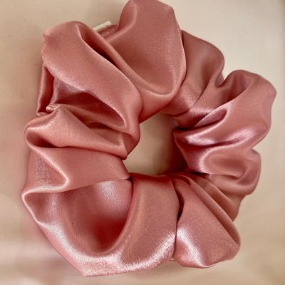 Satin Dusty Pink Scrunchie