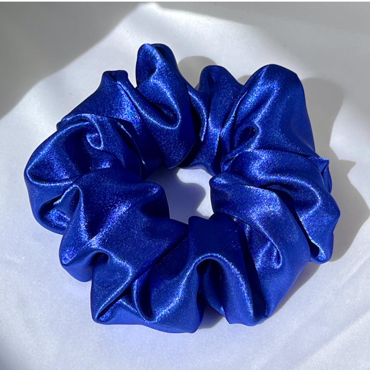 Satin Royal Blue Scrunchie