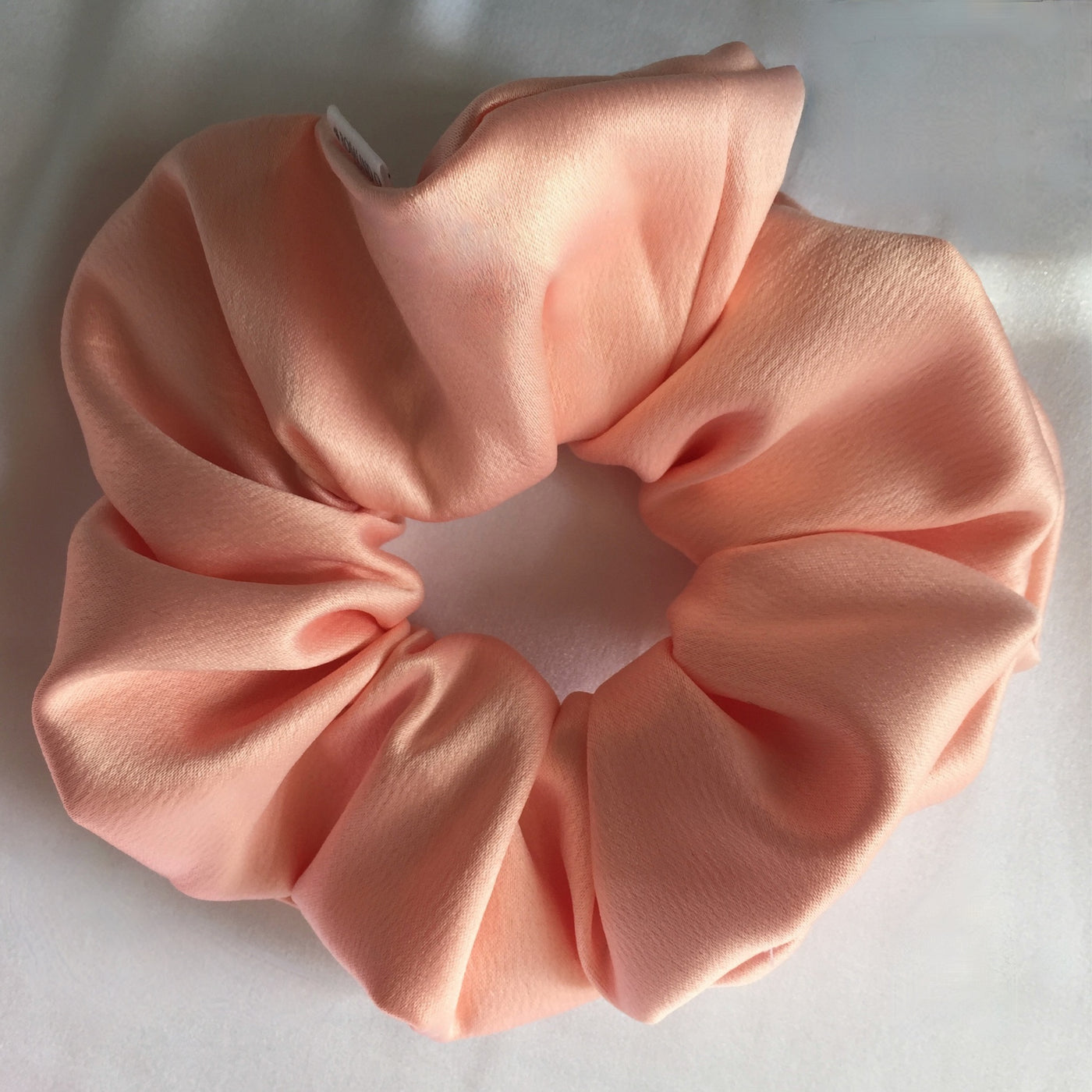 Satin Peach scrunchie