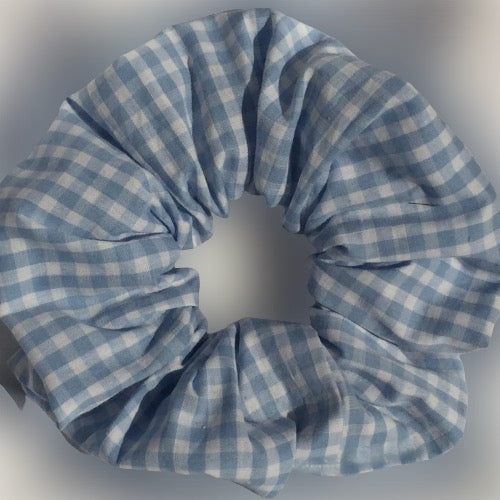 Cotton Gingham Scrunchies